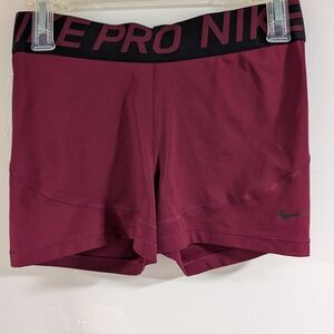 Nike Pro Women's Pro Maroon Shorts